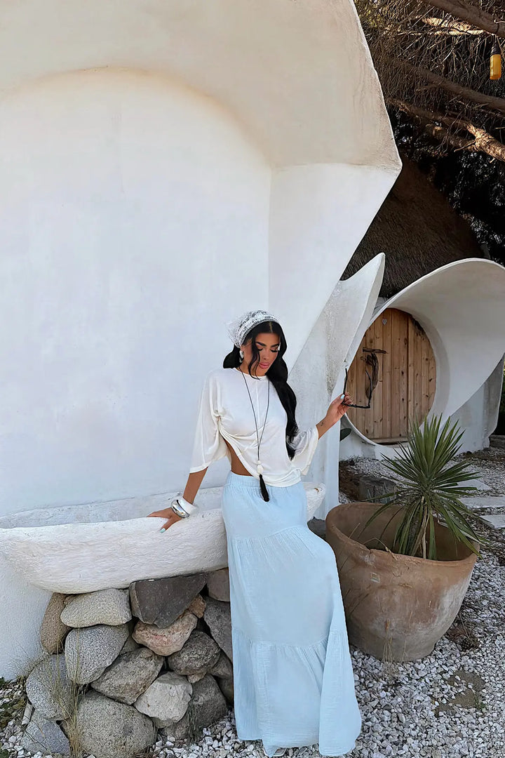 EYY Women Blue Long Skirt - Badajoz