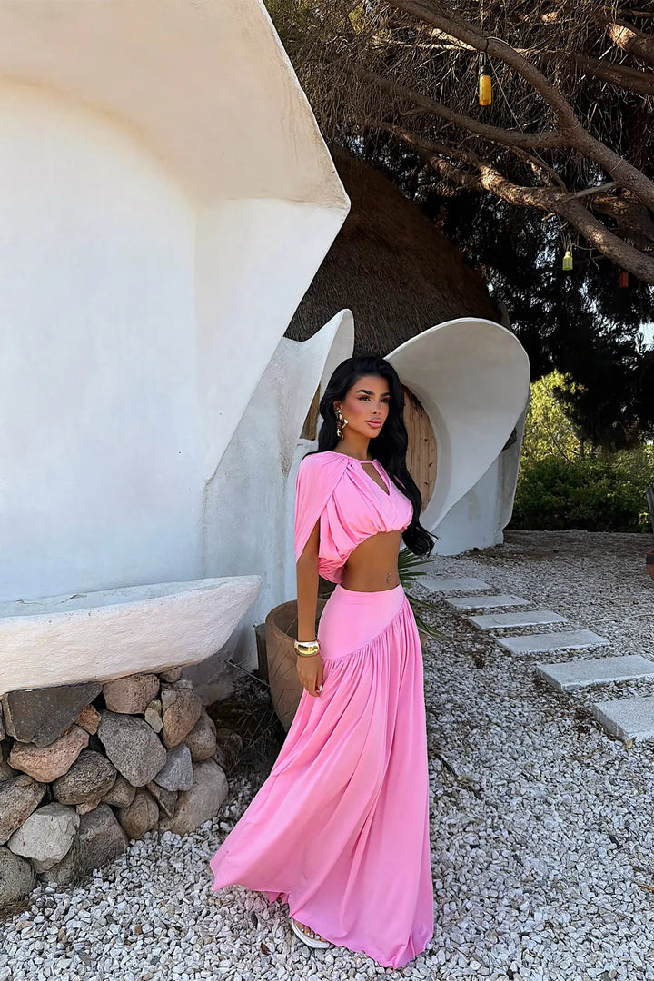 EYY Women Pink Skirt Set - Halle