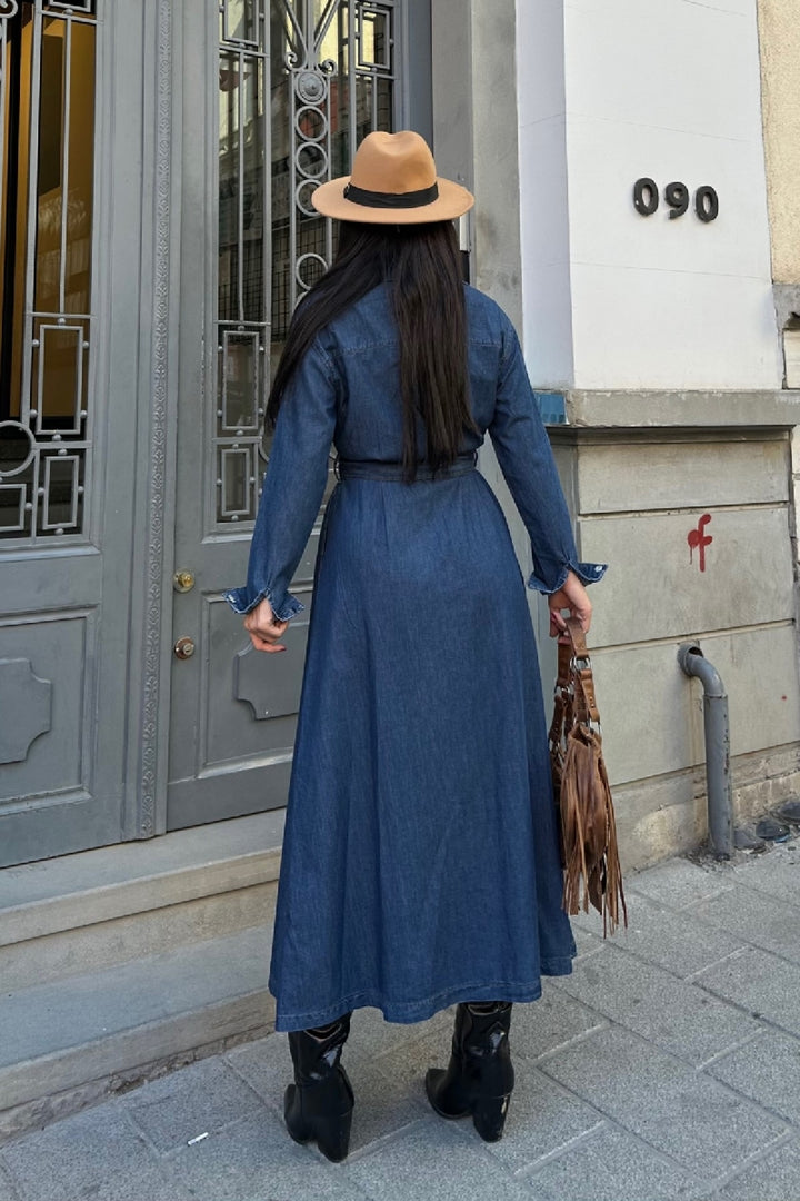 XLJ Midi Length Denim Dress - Goose Creek