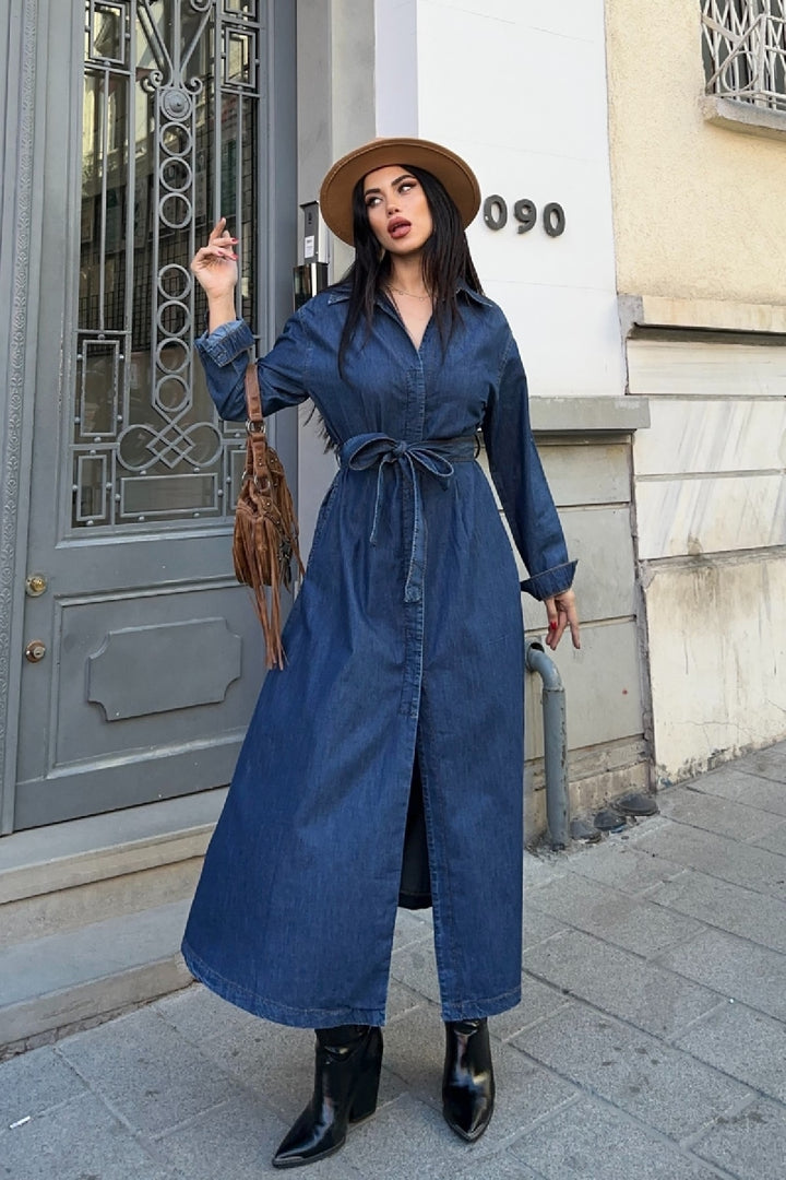 XLJ Midi Length Denim Dress - Goose Creek