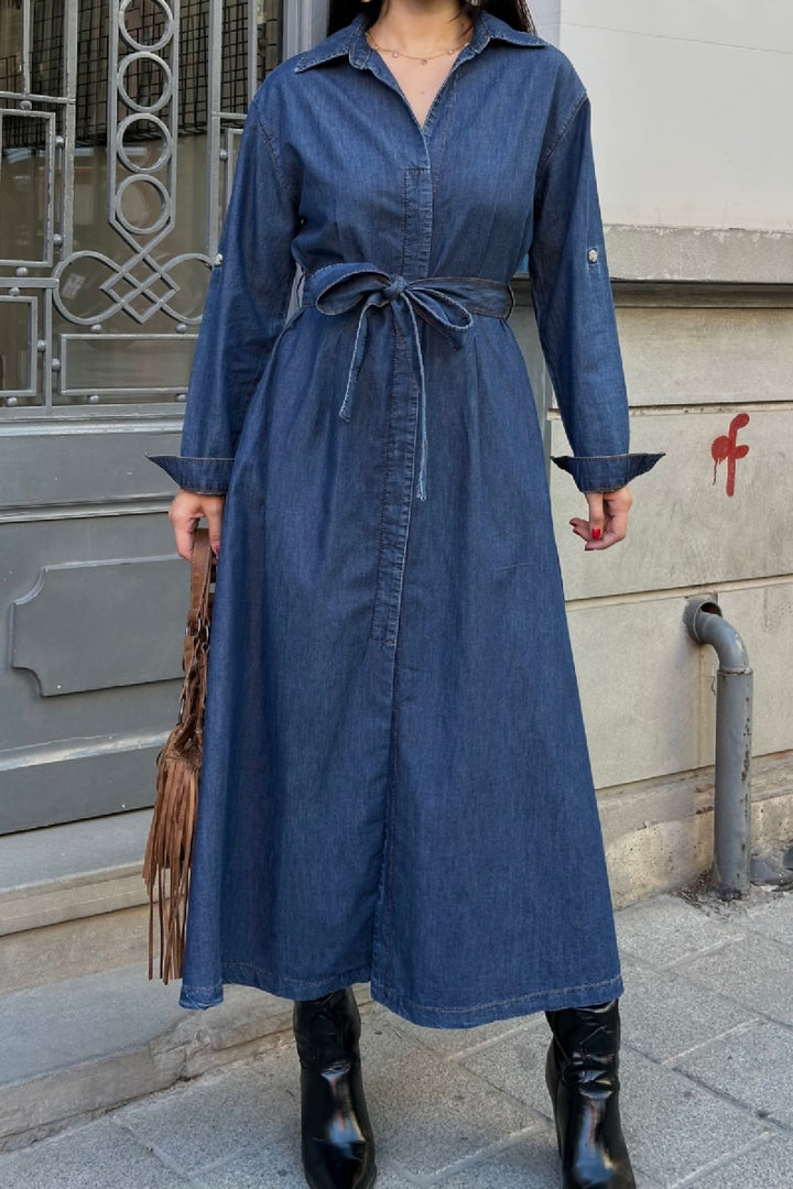 XLJ Midi Length Denim Dress - Goose Creek