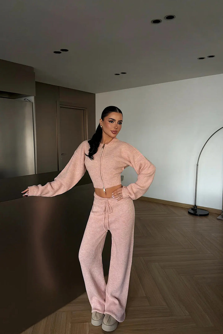 EYY Women Powder Pink Zaria Knit Set - Bremen
