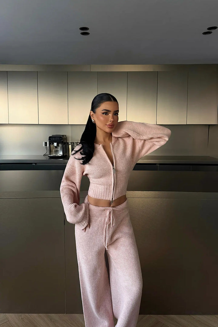 EYY Women Powder Pink Zaria Knit Set - Bremen