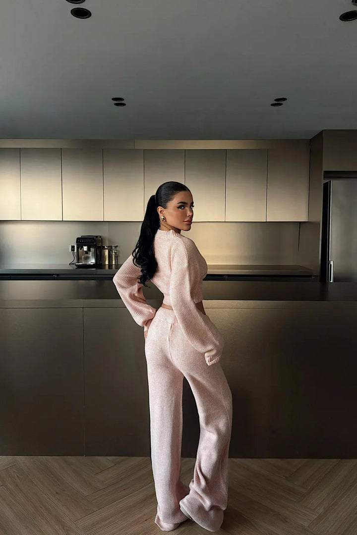 EYY Women Powder Pink Zaria Knit Set - Bremen