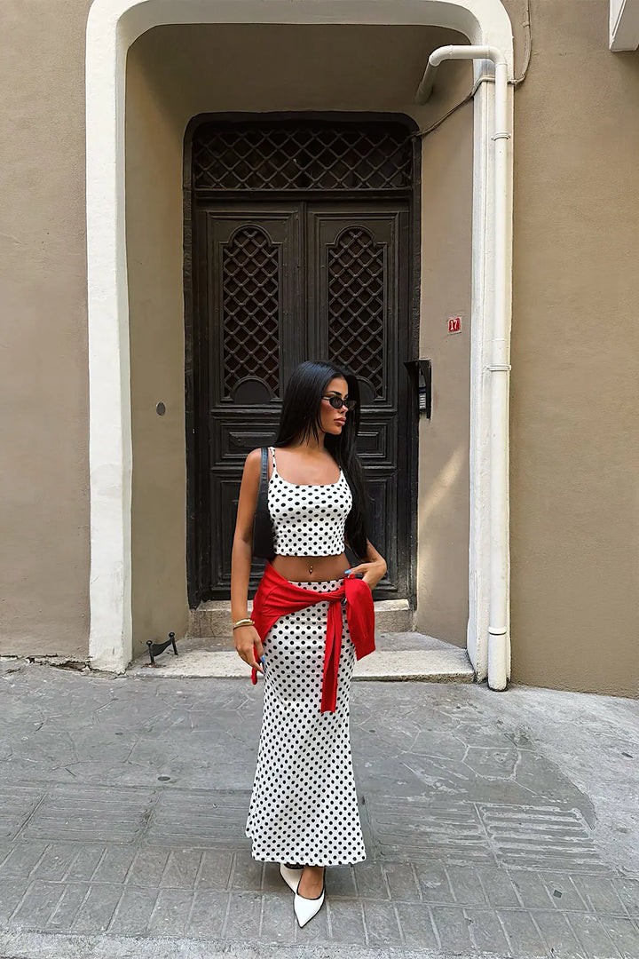 EYY Women White Polka-Dot Set - Rockhampton