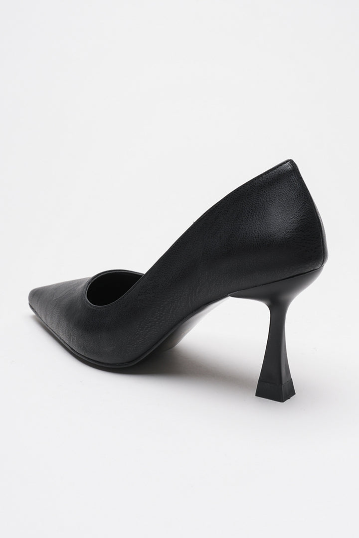 DSM Ernio Black Leather High Heel Women's Shoe - Wildwood