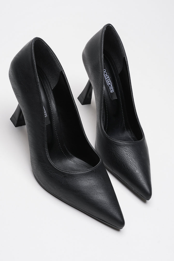 DSM Ernio Black Leather High Heel Women's Shoe - Wildwood