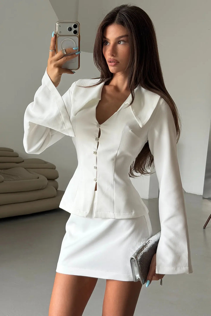 EYY Women White Skirt Set - Peachtree Corners