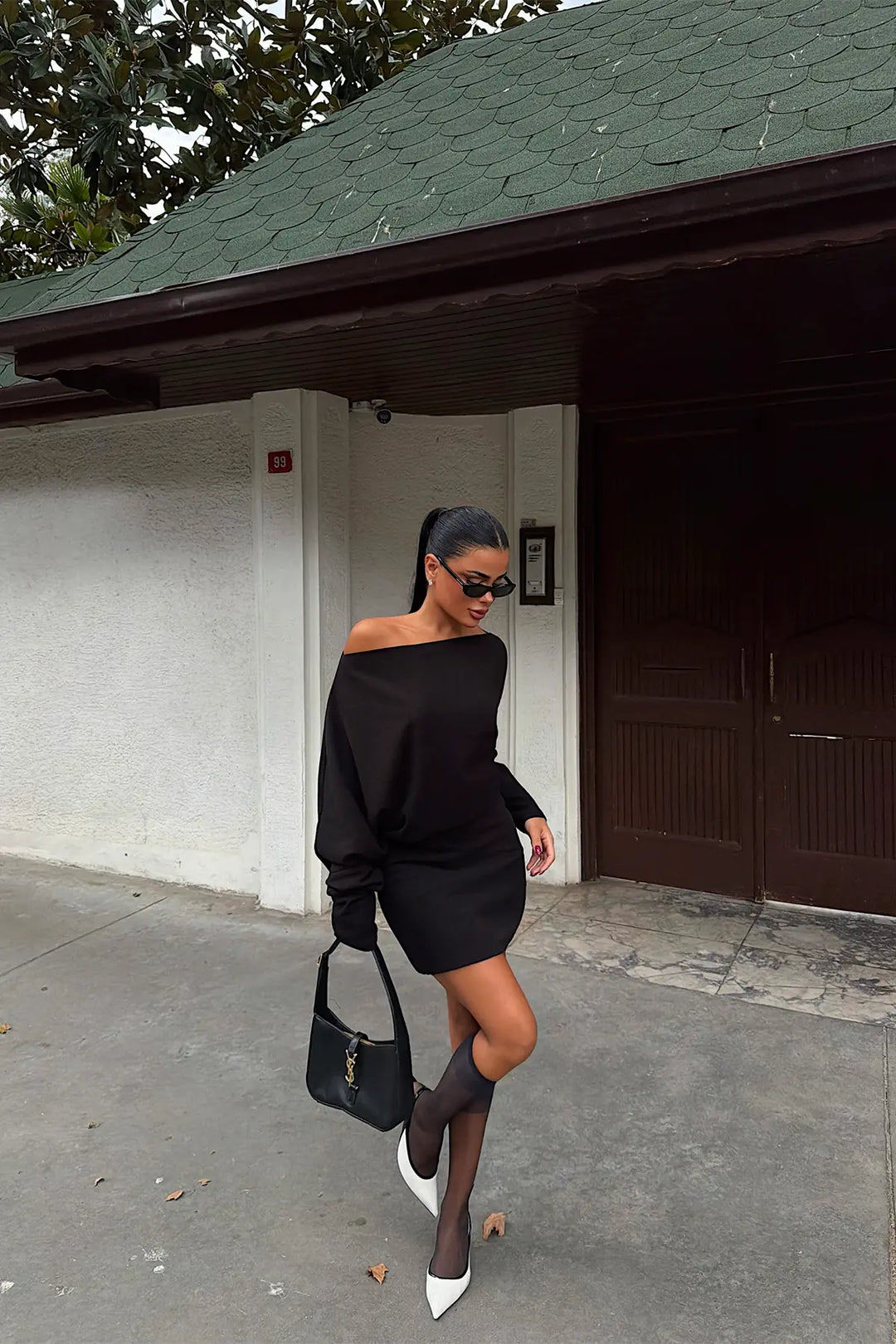 EYY Women Black Basic Mini Dress - Vélez-Málaga