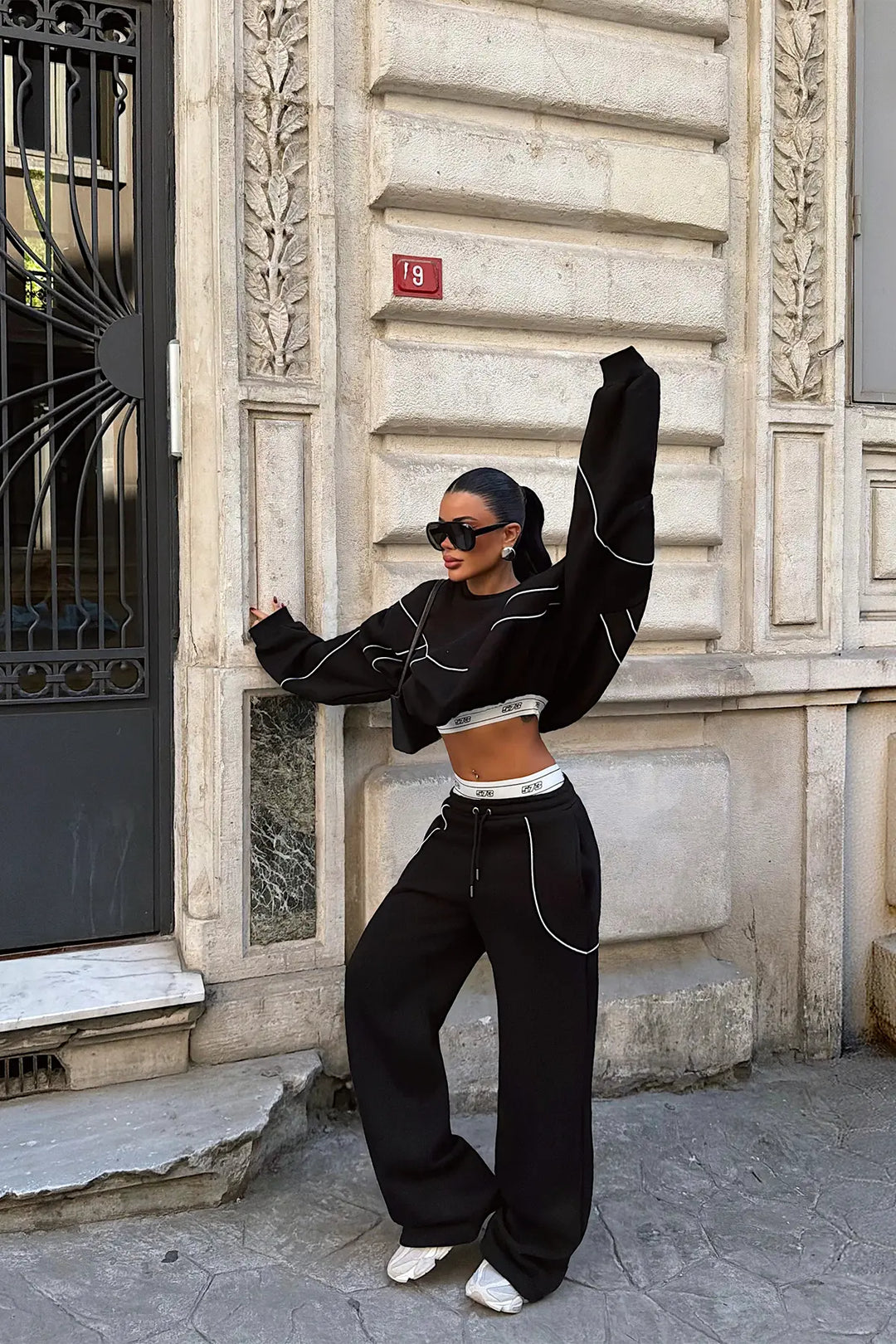 EYY Women Black Tracksuit - Wallsend