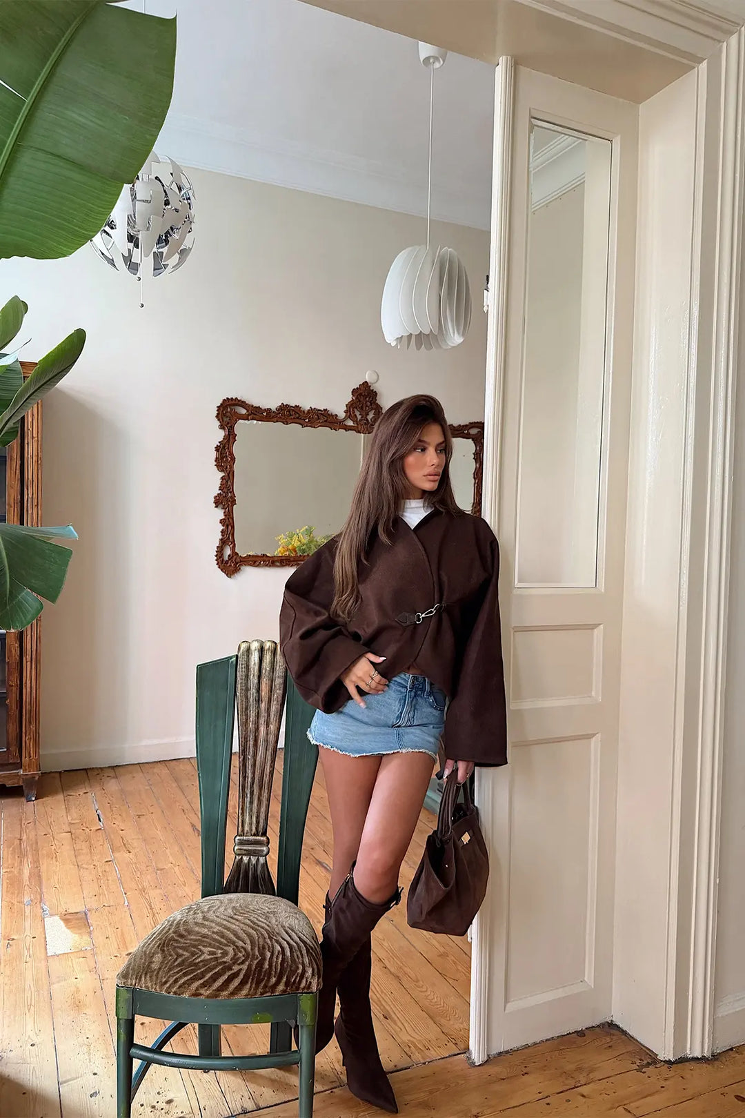 EYY Women Dark Brown Basic Jacket - Gijón