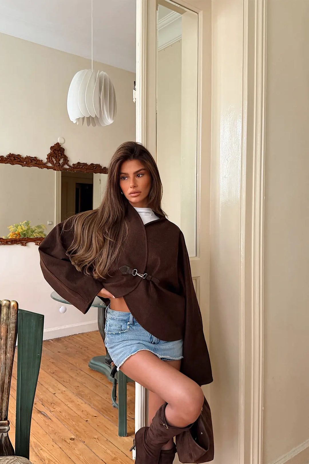EYY Women Dark Brown Basic Jacket - Saskatoon