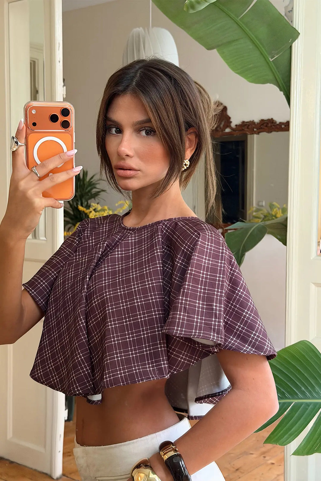 EYY Women Dark Brown Crop Top - Fredericton