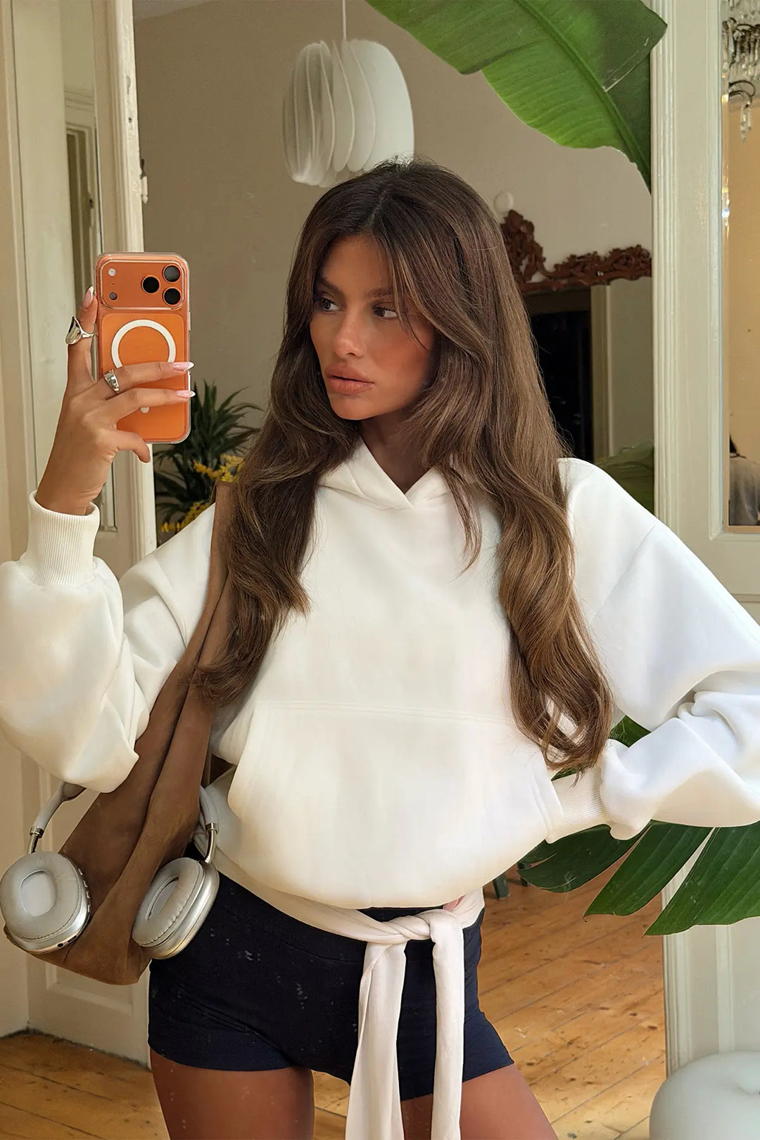 EYY Women White Basic Hoodie - Chieti