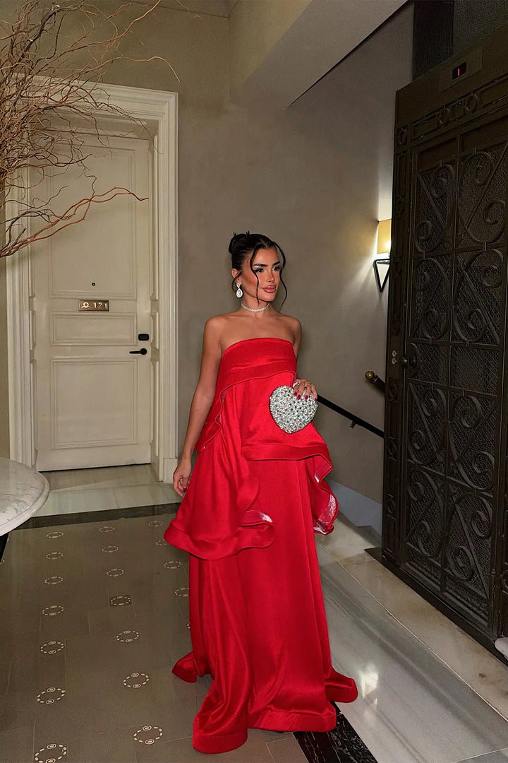 EYY Women Long Red Dress - Chilpancingo