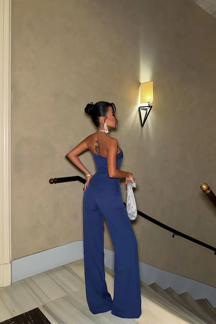 EYY Women Indigo Jumpsuit with Slit Detail - Dalton