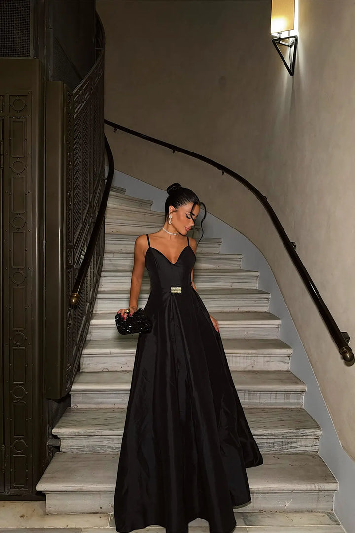 EYY Women Black Strappy Dress - Anaheim