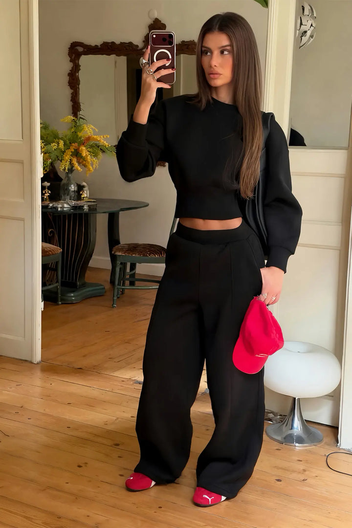 EYY Women Black Basic Tracksuit - Empalme