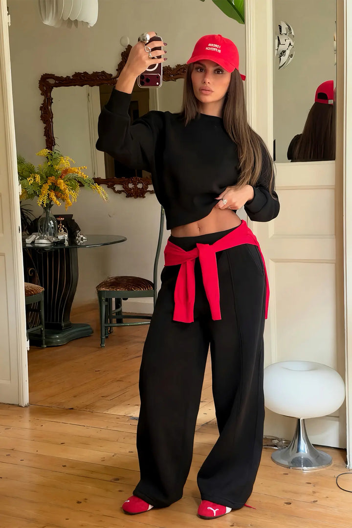 EYY Women Black Basic Tracksuit - Empalme