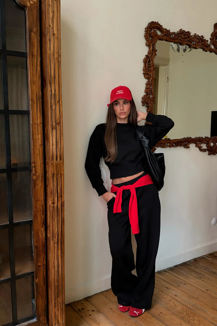 EYY Women Black Basic Tracksuit - Empalme