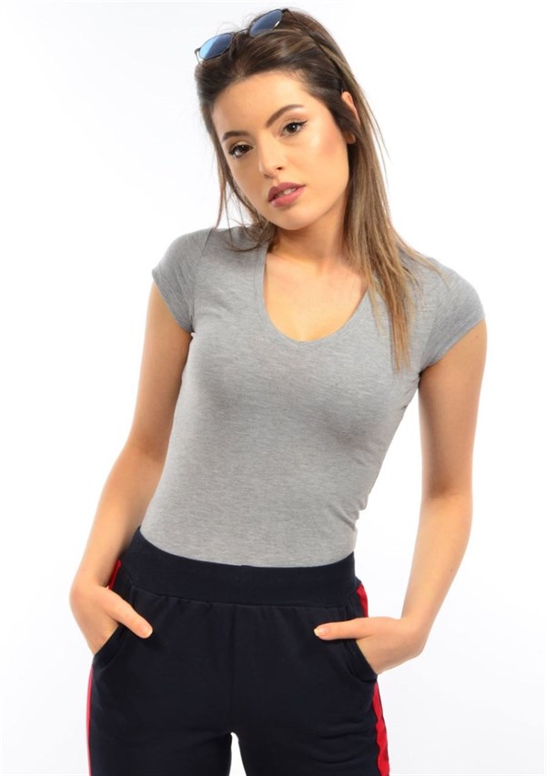 MPL Woman Short Sleeve V-Neck Bodysuit 101BY010001 - Bethlehem