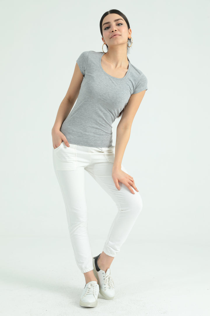 MPL Woman Short Sleeve Square Neck Bodysuit 101BY040001 - Tlalmanalco