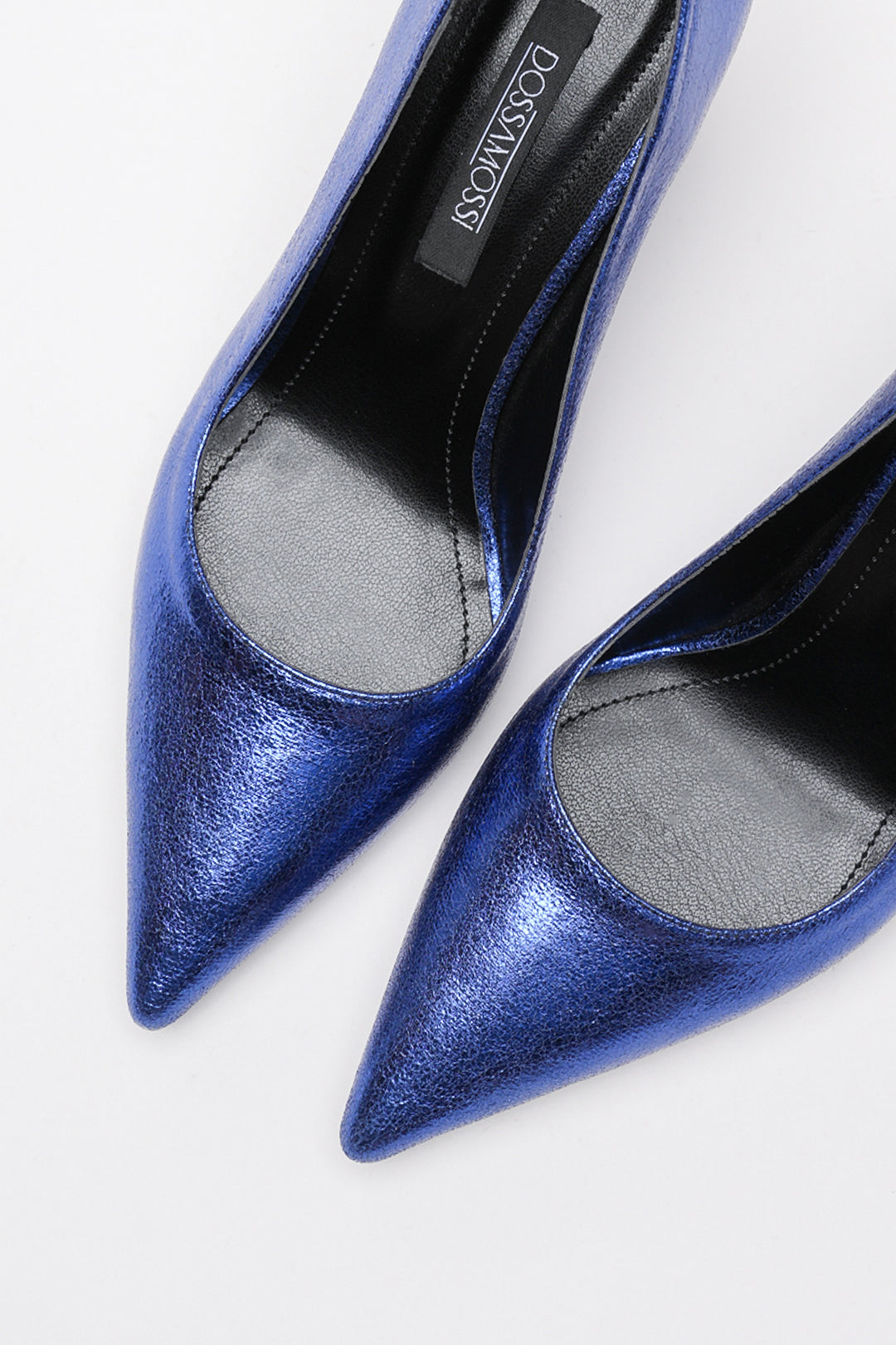 DSM Ernio Blue Wrinkled Leather High Heel Women's Shoe - Olathe