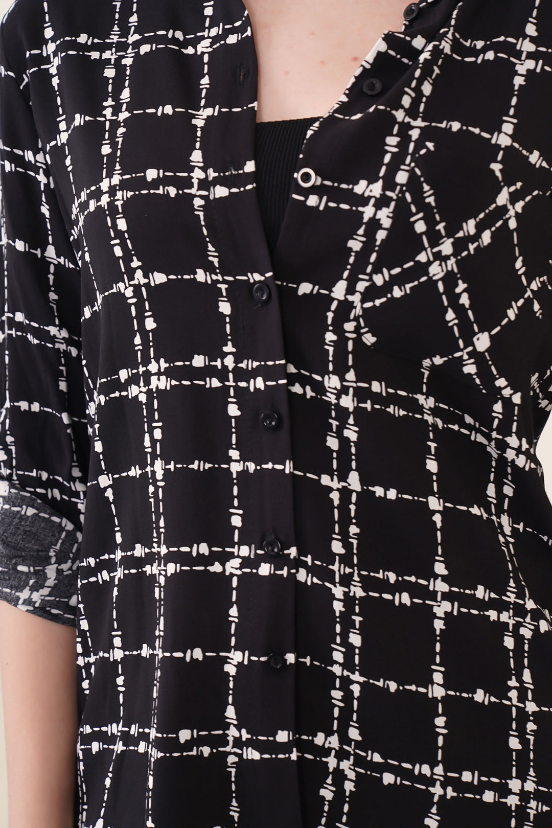 BGD Women SINGLE POCKET SHIRT - Black - Layton