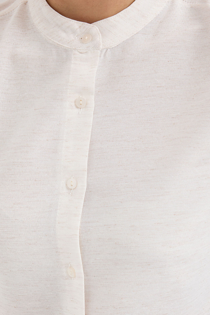 BGD Women Half Sleeve Linen Shirt - Avondale