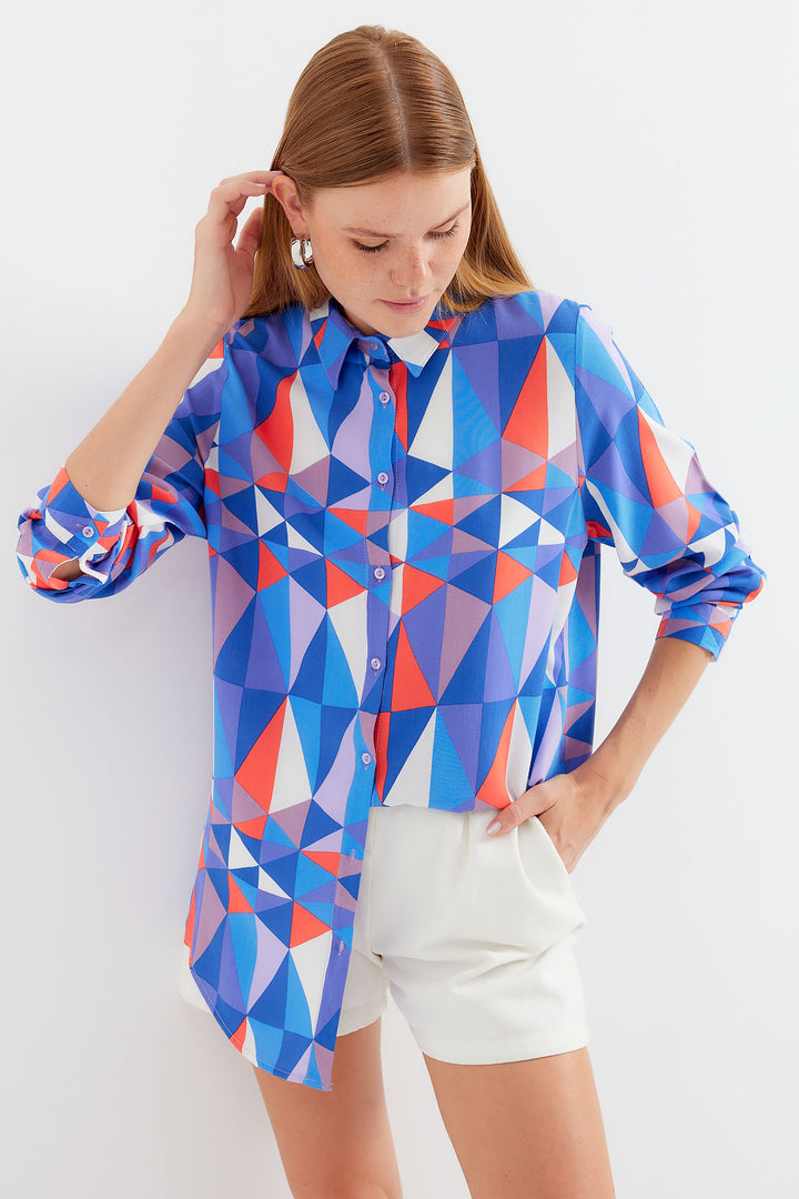 BGD Women Graphic Patterned Shirt - C.Saks - Cremona