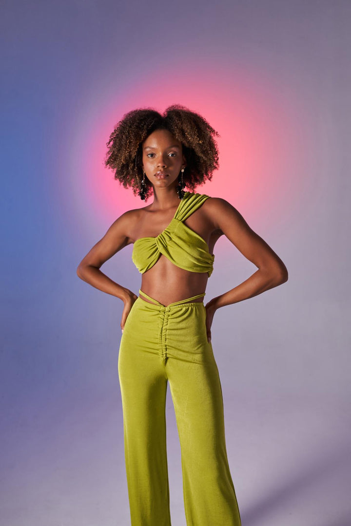 HLLY Women Beatrice Crop Green - Arona