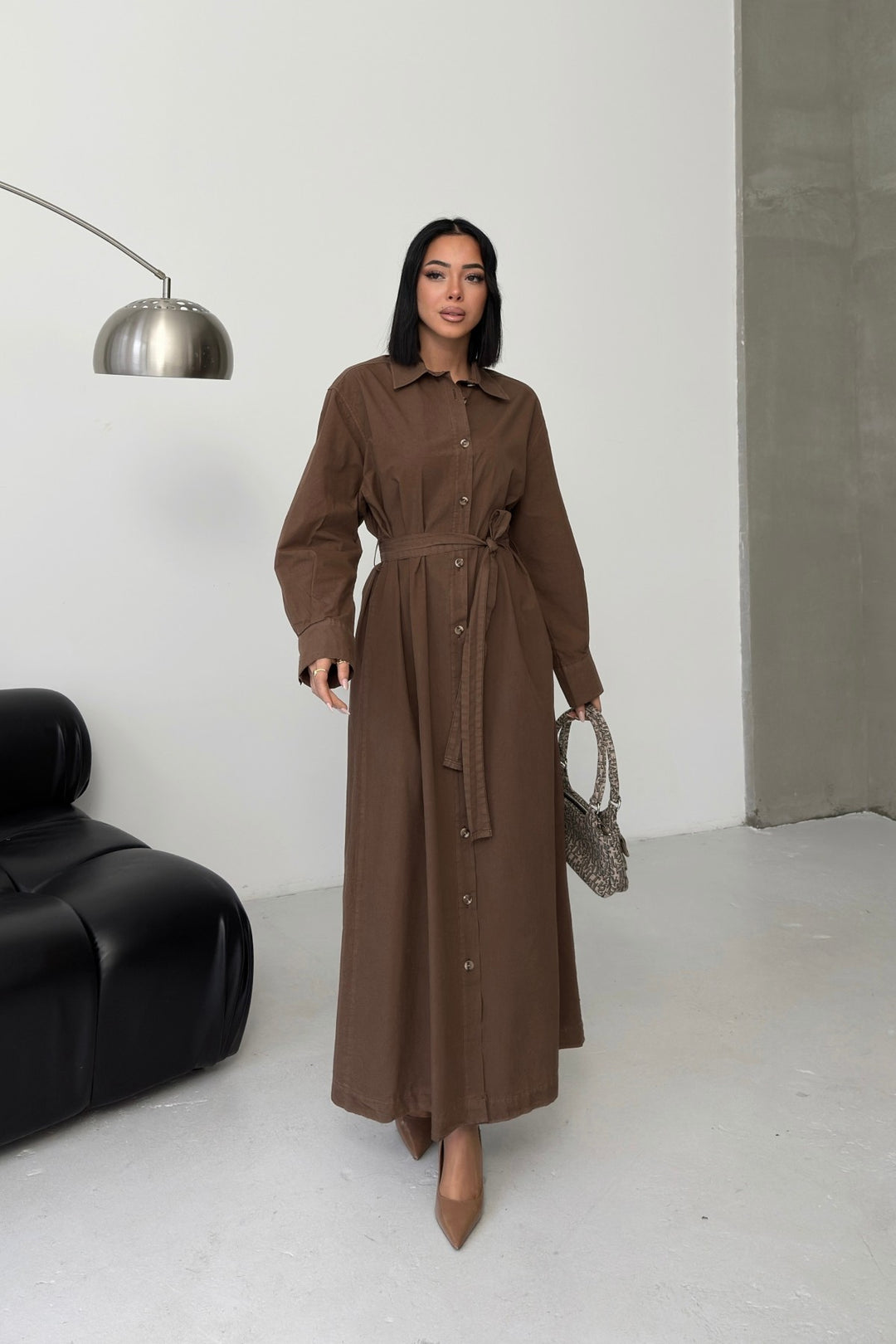 XLJ Buttoned Classic Long Denim Dress - Denton