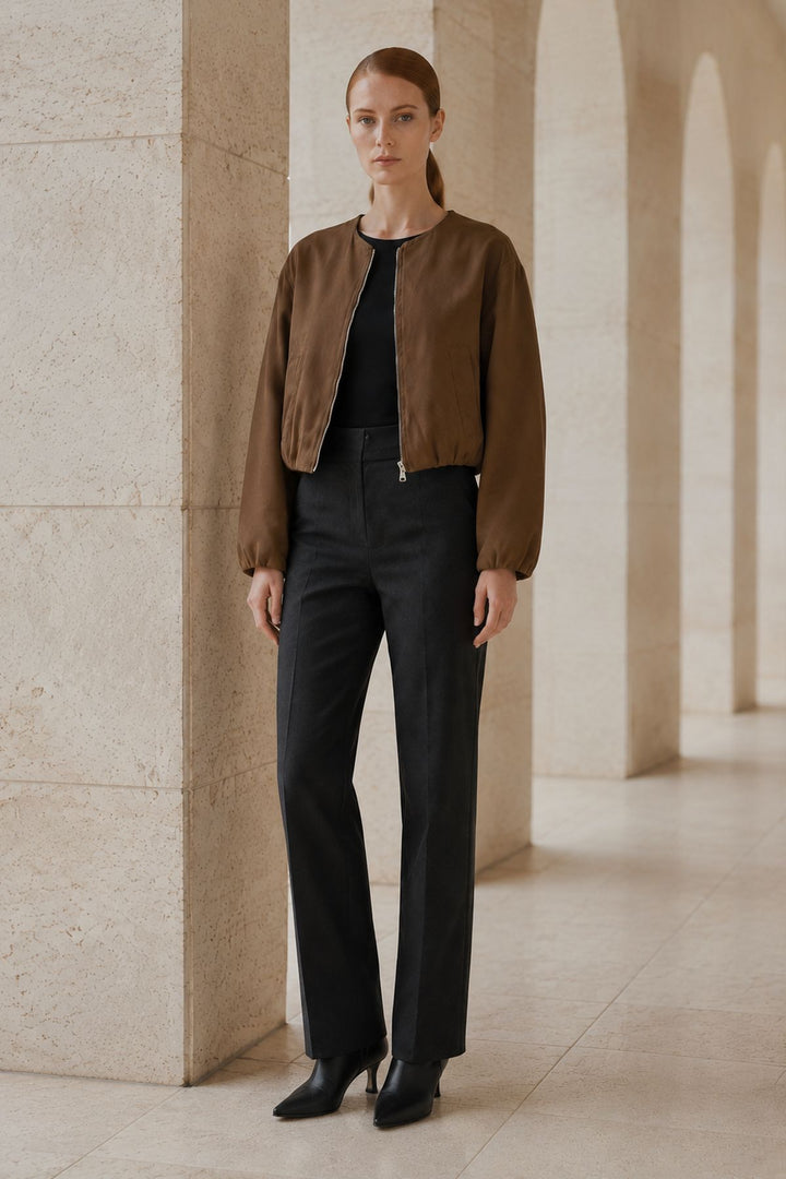 XLJ Cropped Zip-Up Jacket - Manchester