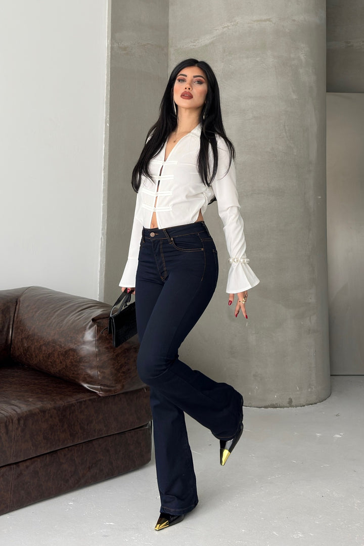 XLJ High Waisted and Flared Leg Skinny Jean 867 - Lake Stevens