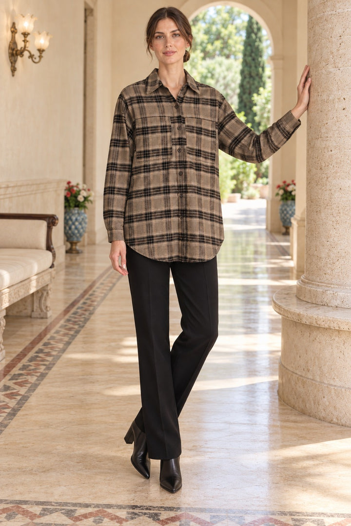 XLJ Plaid Oversize Shirt 6465 - Timberwood Park