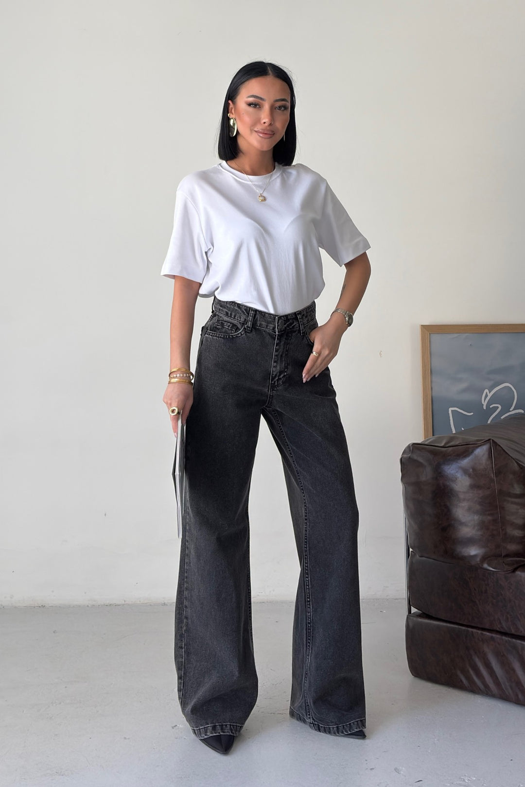 XLJ Wide Leg High Waisted Relaxed Jean 718 - Tarbes