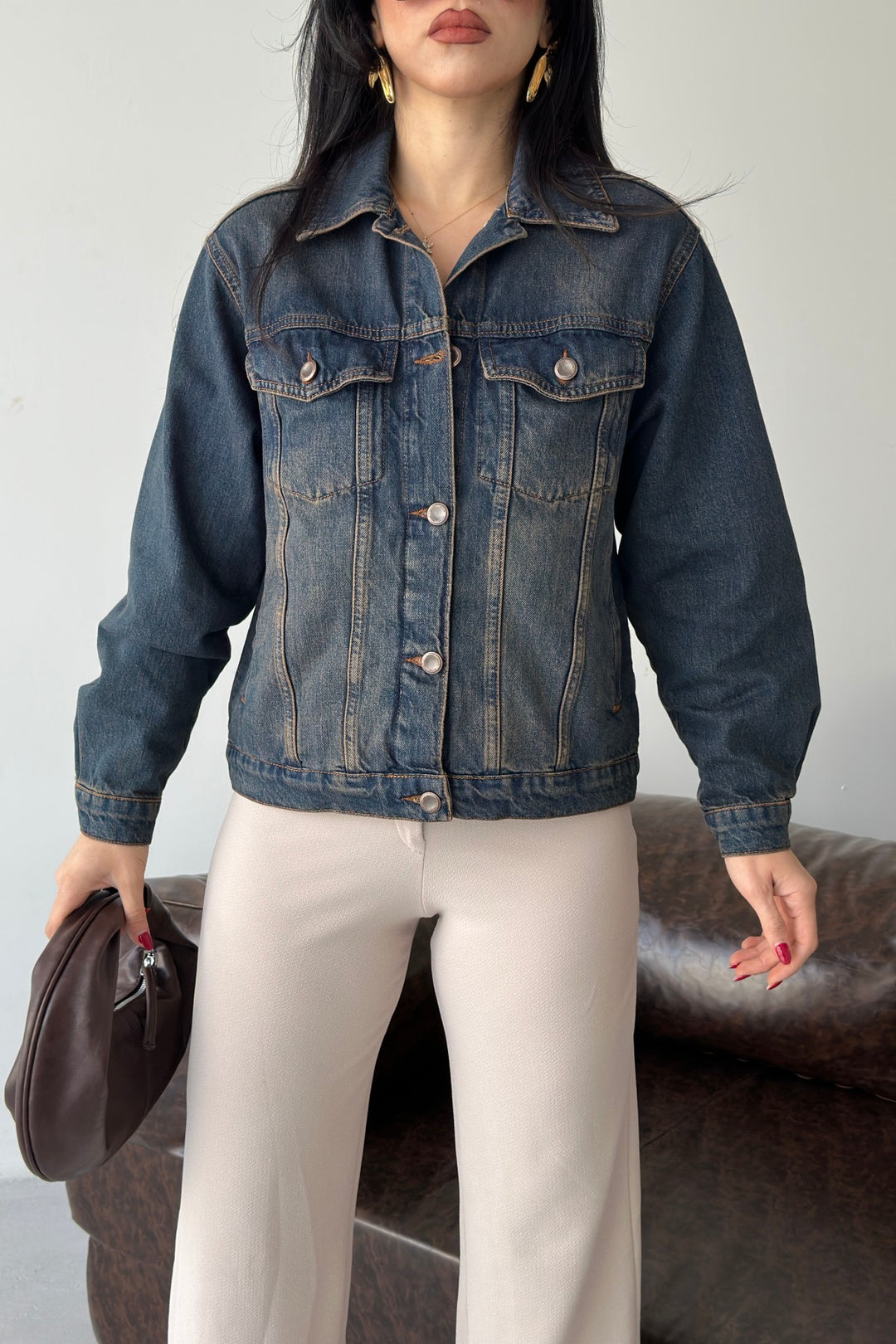 XLJ Denim Jacket with Buttons 6081 - Norfolk