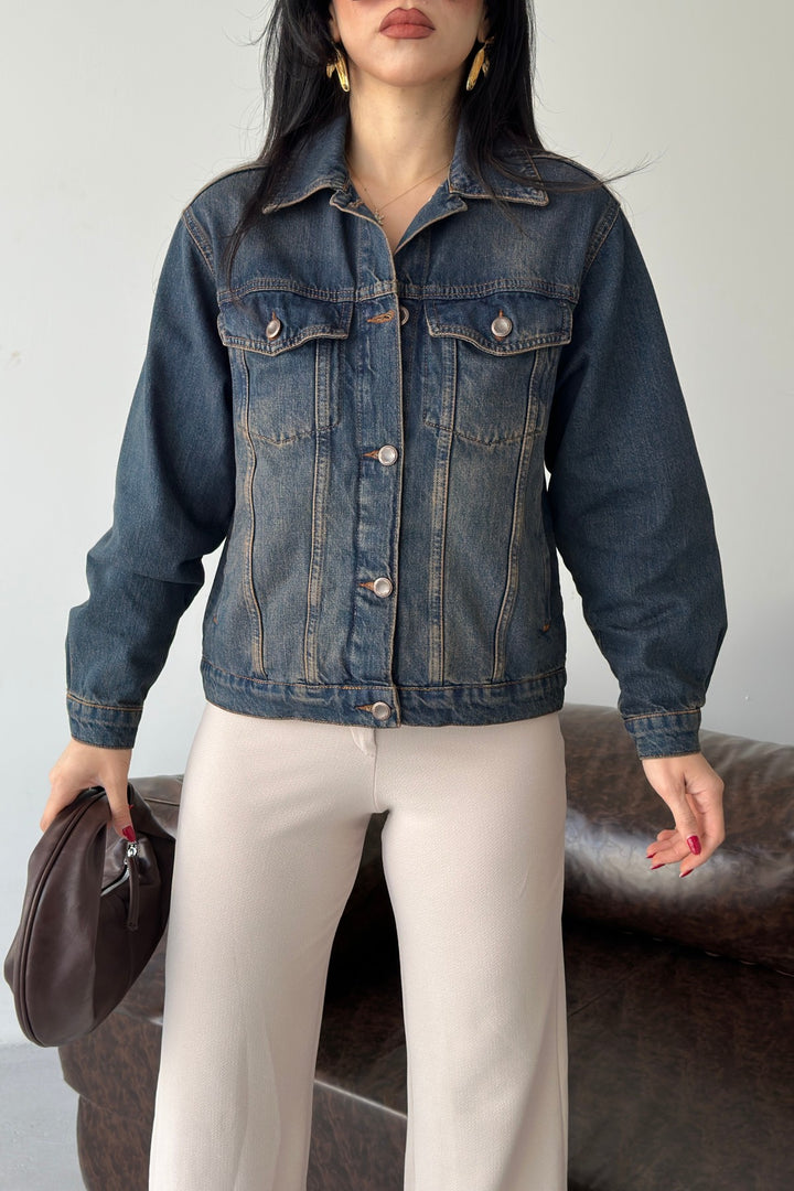 XLJ Denim Jacket with Buttons 6081 - Norfolk