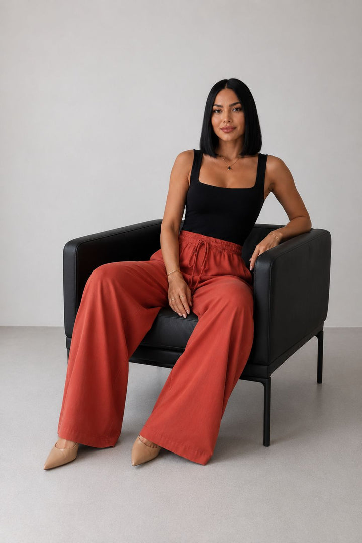 XLJ Elasticated Palazzo Trousers - Hoogvliet
