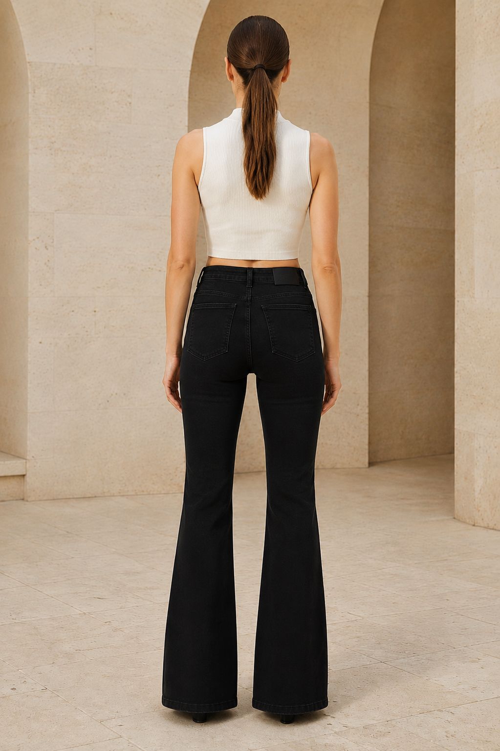 XLJ High Waisted and Flared Leg Skinny Jean 867 - Alphen aan den Rijn