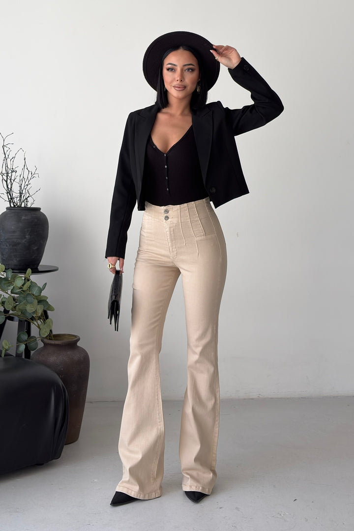 XLJ Flared Jeans with Darts on Front Waist 7021 - Tlalnepantla