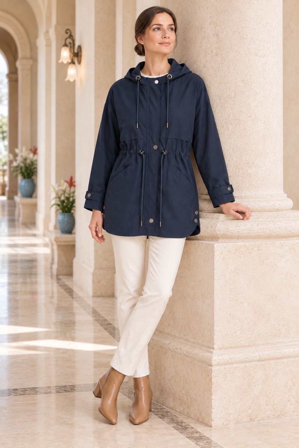 XLJ Drawstring Hooded Raincoat 6302 - Waiblingen