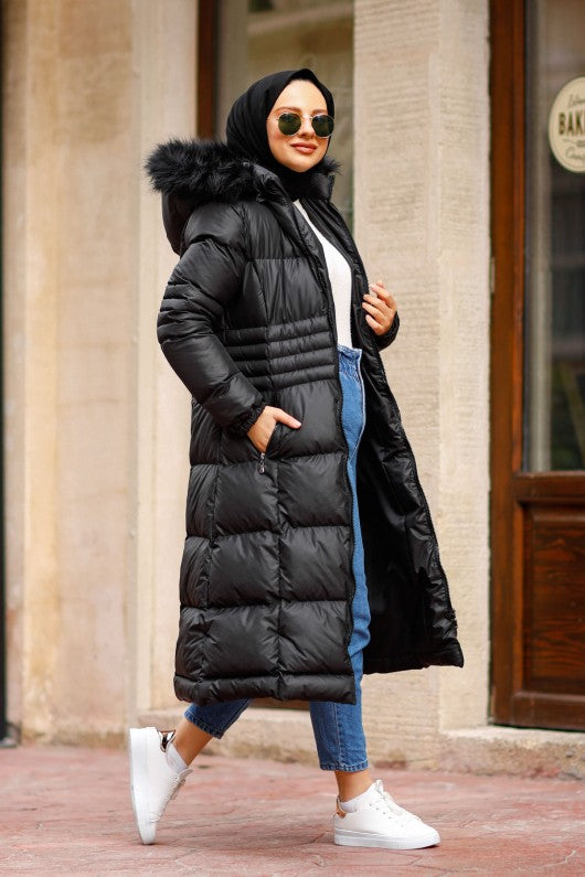 BNG Women Long Inflatable Jacket Black - Lévis