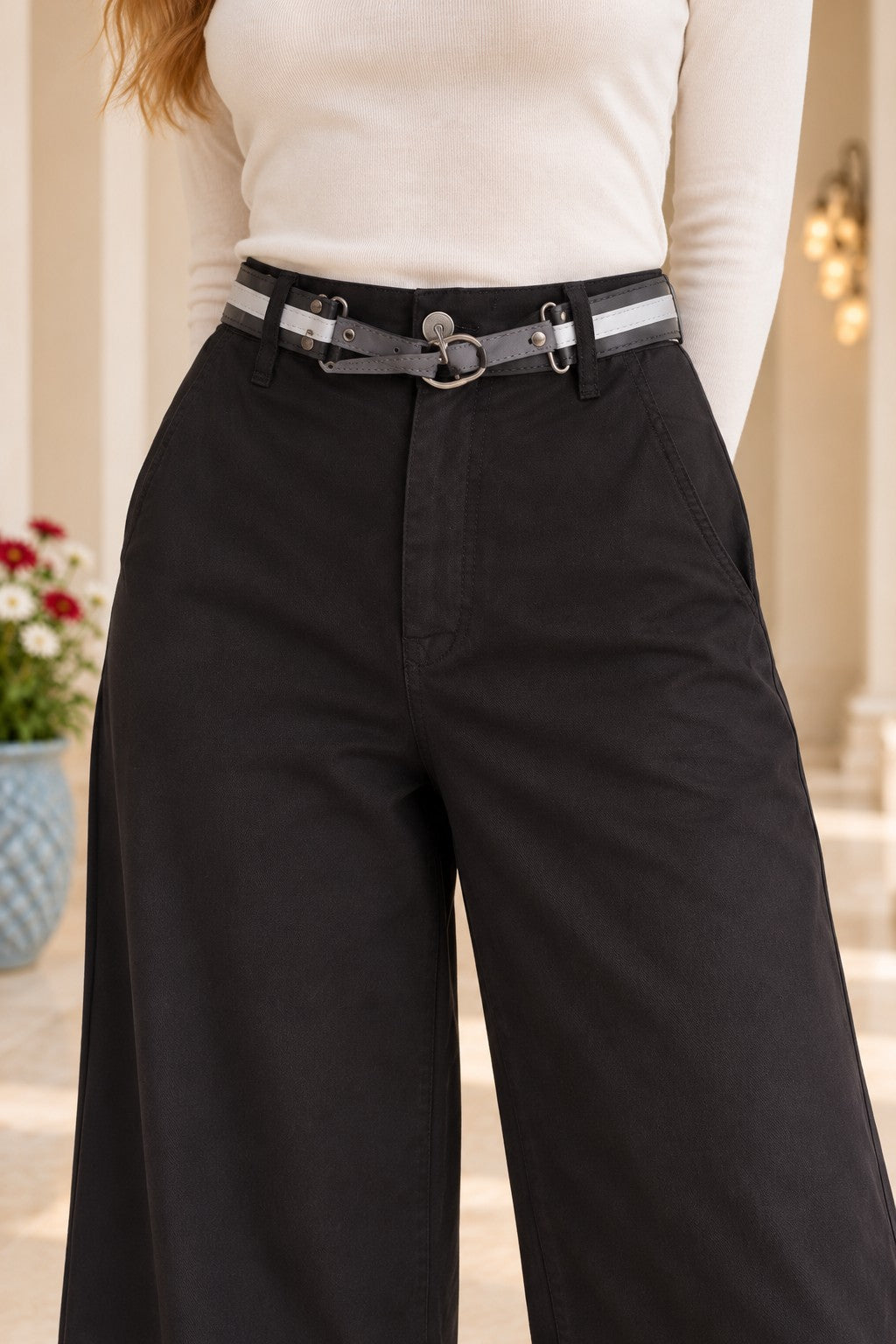 XLJ Belted Capri Pants 239 - Miami