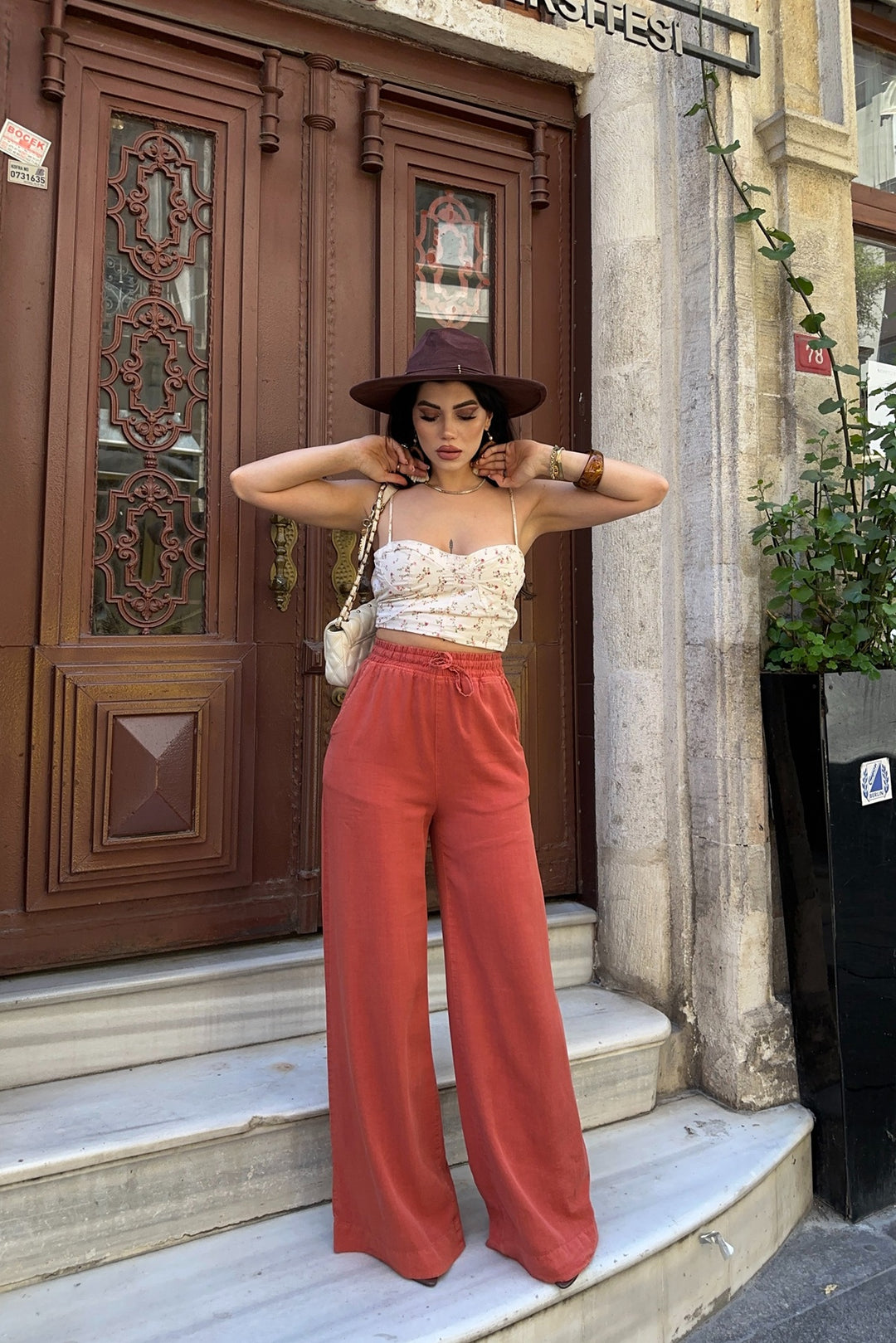 XLJ Elasticated Palazzo Trousers - Hagerstown