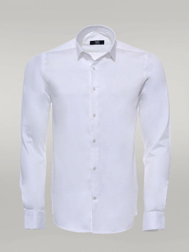 WSS Cream Long Sleeve Slim-Fit Shirt  - Billingham