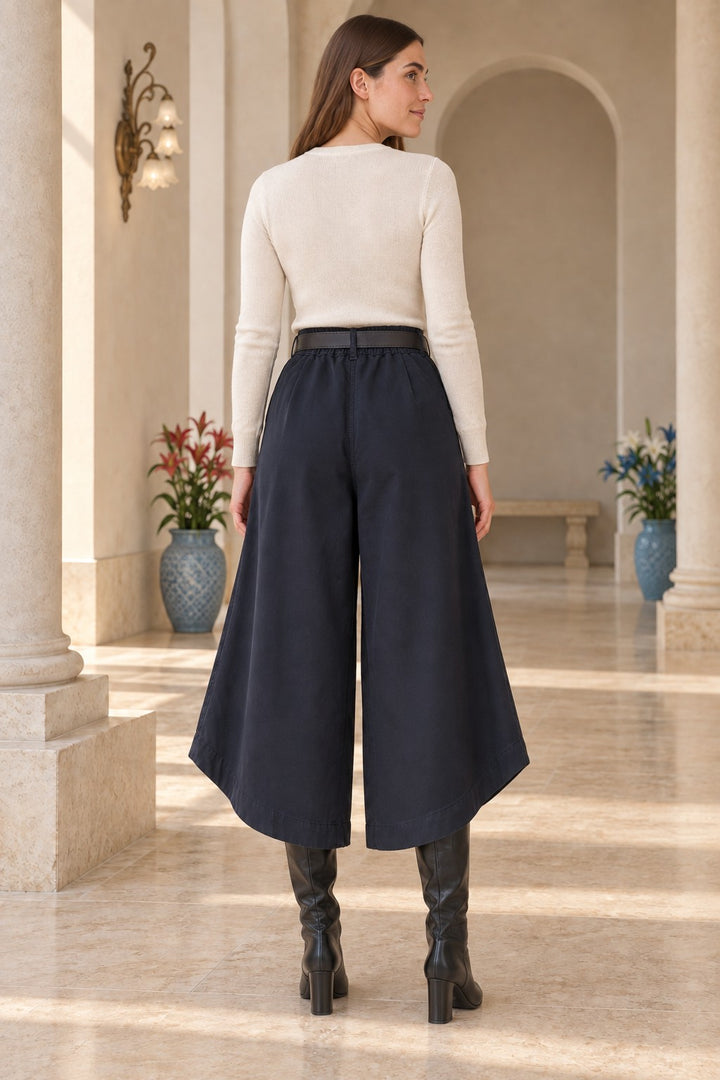 XLJ Loose-fitting trousers with elasticated waistband at the back. - Bragadiru