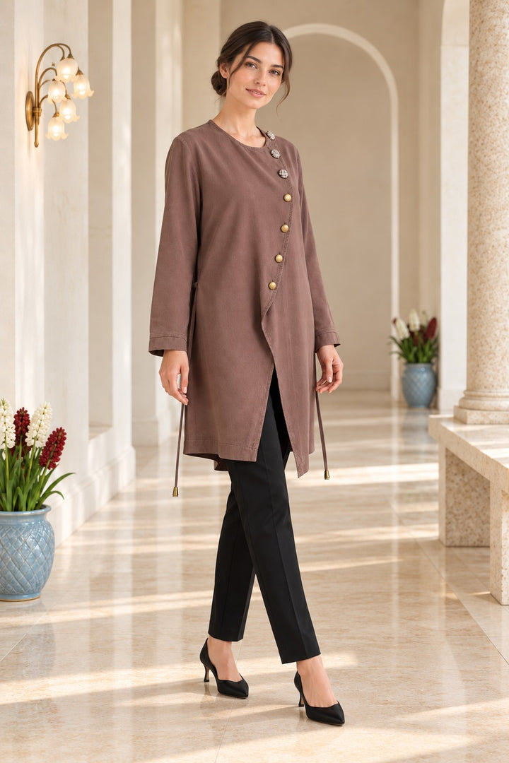 XLJ Asymmetric Button-Down Shirt 6403 - Collegno