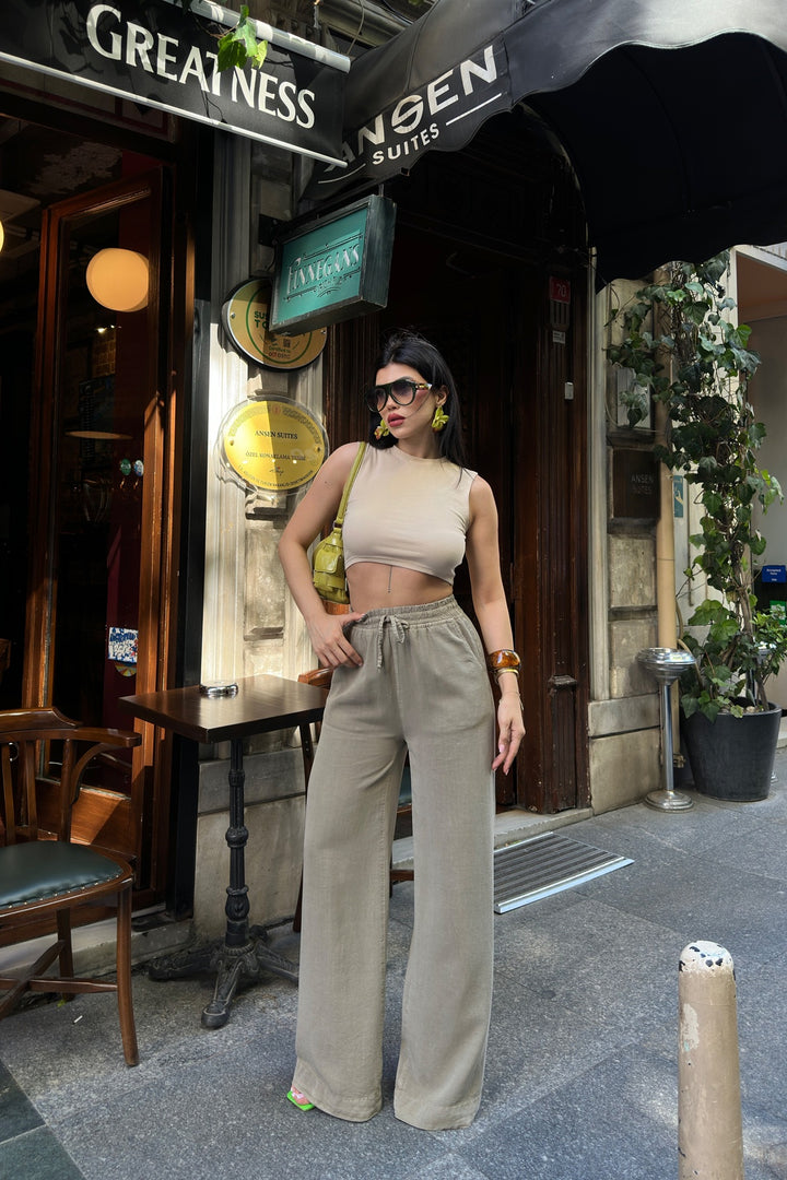 XLJ Elasticated Palazzo Trousers - West Allis