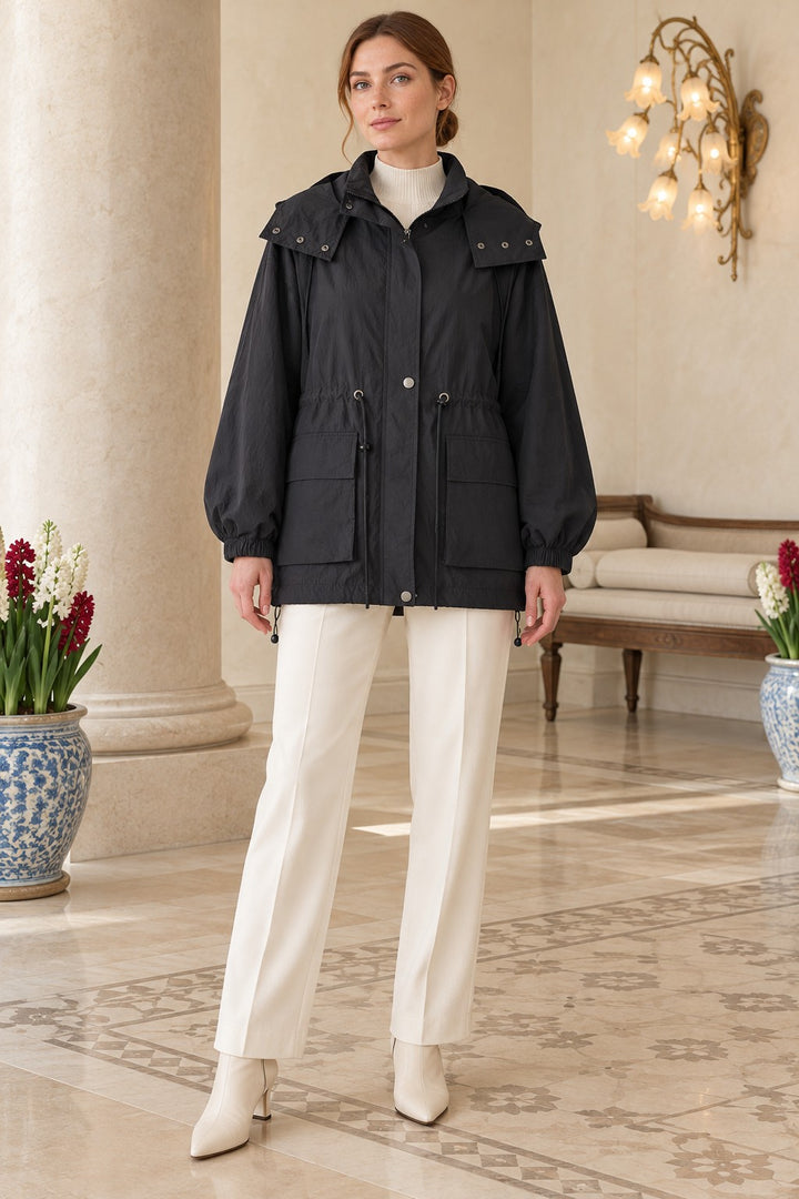 XLJ Drawstring Hooded Raincoat 6319 - Tinley Park